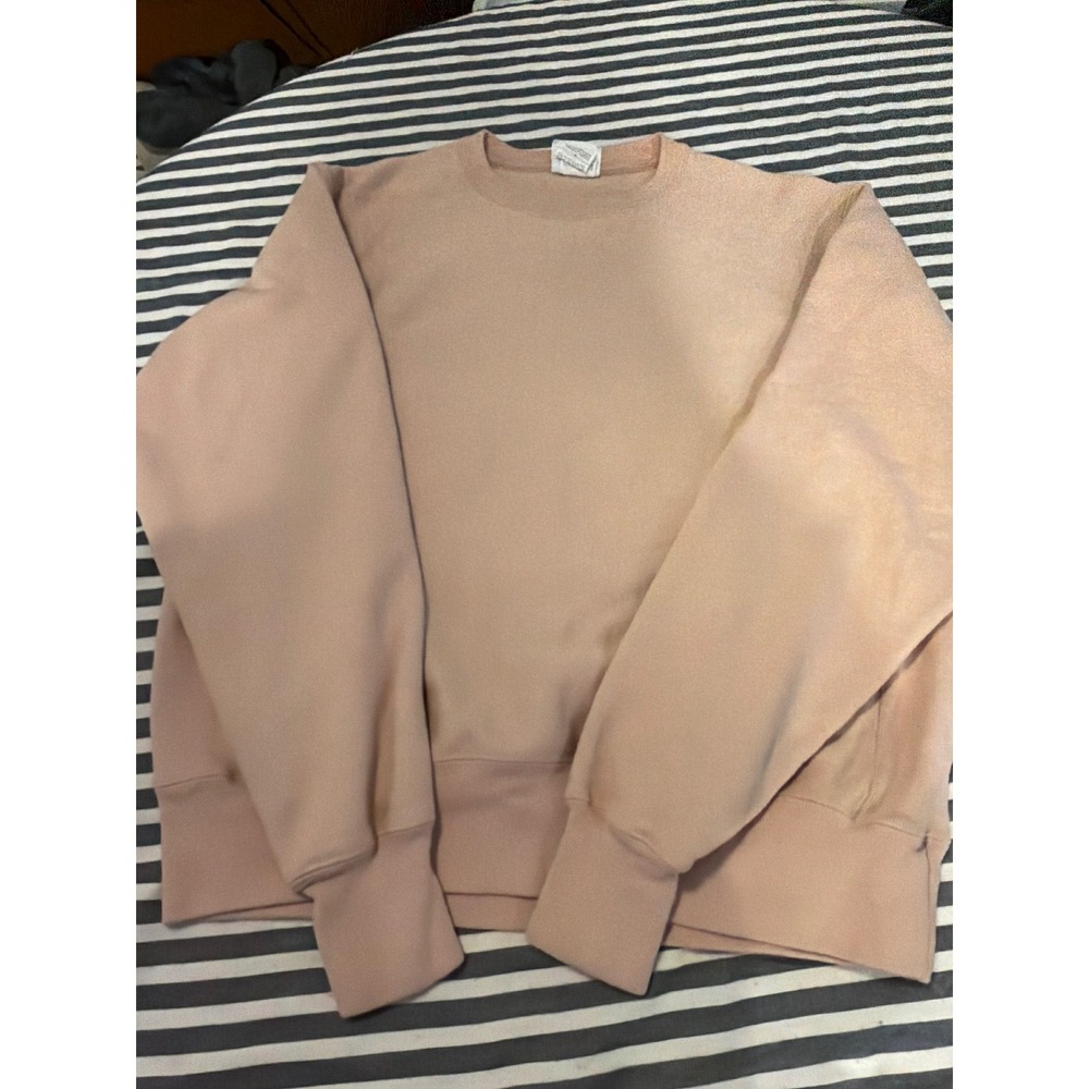 Champion Reverse Weave Crewneck‎ Sweatshirt Pink Peach GF70 Mens Medium